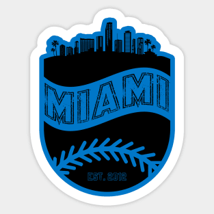 Miami Baseball 01 Sticker